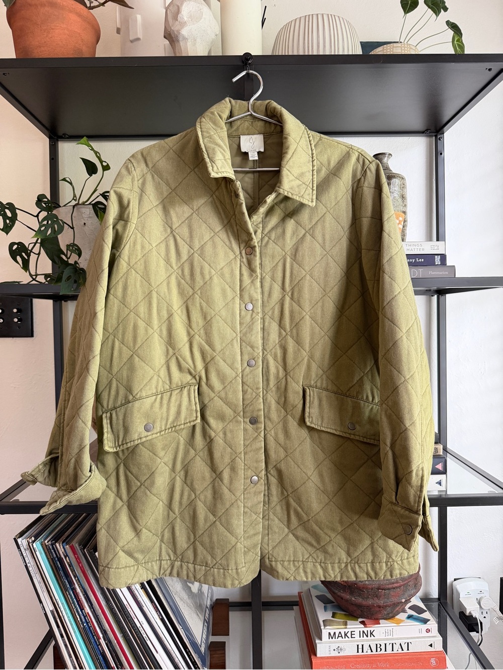 Joie Quilted Green Jacket